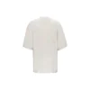 Camiseta de manga corta para hombre Balenciaga con logotipo «Alphabet», gris y blanco, 641614TJVA99054