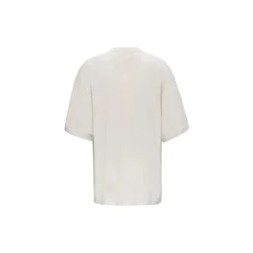 Camiseta de manga corta para hombre Balenciaga con logotipo «Alphabet», gris y blanco, 641614TJVA99054