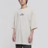 Camiseta de manga corta para hombre Balenciaga con logotipo «Alphabet», gris y blanco, 641614TJVA99054