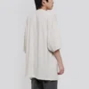 Camiseta de manga corta para hombre Balenciaga con logotipo «Alphabet», gris y blanco, 641614TJVA99054