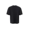 Camiseta de manga corta para hombre Balenciaga con logotipo «Circular BB Alphabet», negra, 641614TJV761000