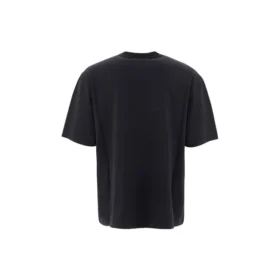 Camiseta de manga corta para hombre Balenciaga con logotipo «Circular BB Alphabet», negra, 641614TJV761000