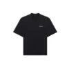 Camiseta de manga corta para hombre Balenciaga con logotipo deportivo retro, negra, 641614TJVL41000