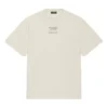 Camiseta de manga corta para hombre Balenciaga Otoño-Invierno 2021 con estampado de letras, color beige, 651795TJV909054