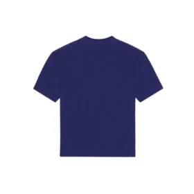 Camiseta de manga corta para hombre Balenciaga Primavera-Verano 2021 con estampado del logotipo y letras, azul, 612966TIV545400