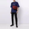 Camiseta de manga corta para hombre Balenciaga Primavera-Verano 2021 con estampado del logotipo y letras, azul, 612966TIV545400
