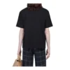Camiseta de manga corta para hombre Balenciaga Retro Knit BB Paris Printing, versión negra 594579TGV601000