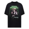Camiseta de manga corta para hombre Balenciaga Speedhunters Band, negra, 556133TCV381000