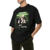 Camiseta de manga corta para hombre Balenciaga Speedhunters Band, negra, 556133TCV381000