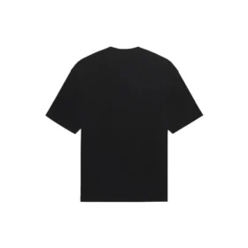 Camiseta de manga corta para hombre Balenciaga SS21, color liso con estampado del logotipo, negra 612966TJV871070
