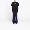Camiseta de manga corta para hombre Balenciaga SS21 con estampado del logotipo «B Alphabet», negra, 570803TFV761000