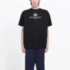 Camiseta de manga corta para hombre Balenciaga SS21 con estampado del logotipo «B Alphabet», negra, 570803TFV761000