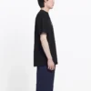 Camiseta de manga corta para hombre Balenciaga SS21 con estampado del logotipo «B Alphabet», negra, 570803TFV761000