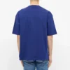 Camiseta de manga corta para hombre con el logotipo «Alphabet» de Balenciaga, azul, 612966TIV541195