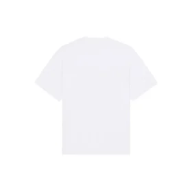 Camiseta de manga corta para hombre con estampado y cuello redondo, blanca, colección SS21, 651795TKV779040