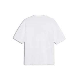 Camiseta de manga corta para hombre de Balenciaga, blanca con el logotipo BB y estampado del logotipo clásico, 570803TEV489044