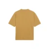 Camiseta de manga corta para hombre de Balenciaga con cuello redondo y estampado de letras, color caqui, 620969TIV509605