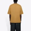 Camiseta de manga corta para hombre de Balenciaga con cuello redondo y estampado de letras, color caqui, 620969TIV509605