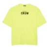 Camiseta de manga corta para hombre de Balenciaga con estampado de letras, verde fluorescente 620969TIVG97072