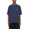 Camiseta de manga corta retro Balenciaga para hombre, colección primavera-verano 2021, azul 612966TJV874866