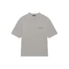Camiseta de manga corta retro con estampado del logotipo de Balenciaga para hombre, colección Otoño-Invierno 2021, gris, 612966TIVG51167