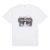 Camiseta de manga corta retro con logotipo impreso en el pecho «Blanca» 612965TIV479000