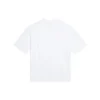 Camiseta de manga corta retro con logotipo impreso en el pecho «Blanca» 612965TIV479000