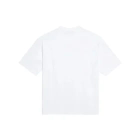 Camiseta de manga corta retro con logotipo impreso en el pecho «Blanca» 612965TIV479000