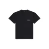 Camiseta de manga corta retro para hombre de Balenciaga OTO/INV 21 con estampado del logotipo, negra, 612966TIVG51070