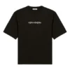 Camiseta de manga corta Symbolic, corte entallado, negra 612964TIV501070