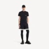 Camiseta de manga corta «techwear» para hombre en azul marino/blanco Camiseta de manga corta «techwear» para hombre en azul marino/blanco