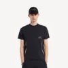 Camiseta de manga corta «techwear» para hombre en azul marino/blanco Camiseta de manga corta «techwear» para hombre en azul marino/blanco