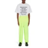 Camiseta de manga corta «Word» de Balenciaga para hombre, colección primavera-verano 2021, blanca 641613TJVI59040