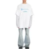 Camiseta de manga doble Balenciaga x WFP «Blanca» 698089TMVL29086