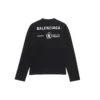Camiseta de manga larga Balenciaga x WFP, corte medio «Negro» 612967THV841000