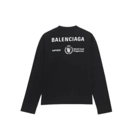 Camiseta de manga larga Balenciaga x WFP, corte medio «Negro» 612967THV841000
