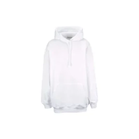 Camiseta de manga larga con capucha y estampado «Back Alphabet» de Balenciaga para hombre, color blanco, 556113TAV379000 Camiseta de manga larga con capucha y estampado «Back Alphabet» de Balenciaga para hombre, color blanco, 556113TAV379000