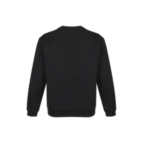 Camiseta de manga larga con cuello redondo y estampado del logotipo de Balenciaga para hombre, color negro 583258TIV801000 Camiseta de manga larga con cuello redondo y estampado del logotipo de Balenciaga para hombre, color negro 583258TIV801000