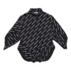 Camiseta de manga larga con estampado de logotipo «Negro» 671663TLLJ11070