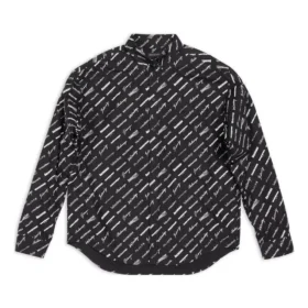 Camiseta de manga larga con estampado de logotipos «Negro» 662983TNLL11070