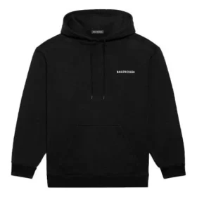 Camiseta de manga larga con estampado del logotipo de Balenciaga para hombre, colección Otoño-Invierno 2021, negra 600583TIV841070 Camiseta de manga larga con estampado del logotipo de Balenciaga para hombre, colección Otoño-Invierno 2021, negra 600583TIV841070
