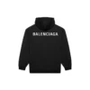 Camiseta de manga larga con estampado del logotipo de Balenciaga para hombre, colección Otoño-Invierno 2021, negra 600583TIV841070