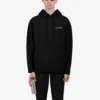 Camiseta de manga larga con estampado del logotipo de Balenciaga para hombre, colección Otoño-Invierno 2021, negra 600583TIV841070