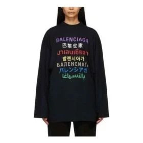 Camiseta de manga larga con logotipo «Black Multicolor» 641667TJVI32771 Camiseta de manga larga con logotipo «Black Multicolor» 641667TJVI32771