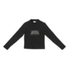 Camiseta de manga larga Fashion Institute, corte medio «Black» 698124TMVH51073