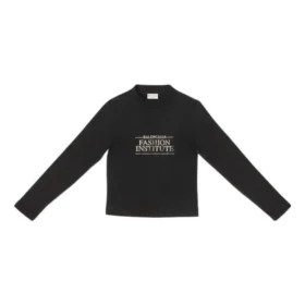 Camiseta de manga larga Fashion Institute, corte medio «Black» 698124TMVH51073