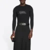 Camiseta de manga larga Fashion Institute, corte medio «Black» 698124TMVH51073