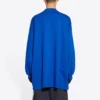 Camiseta de manga larga oversize Balenciaga x adidas «Blue» 728789TNVA65531