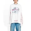 Camiseta de manga larga oversize Balenciaga x Pink Martini «Ecru» 699191TMVN99800