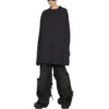 Camiseta de manga larga oversize «Black Faded» 739783TOVF49034
